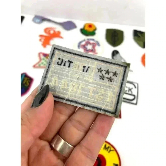 20 PC Assorted Sewing Applique Patches Iron on Sew On NEW Mixed Vintage - Picture 7 of 9